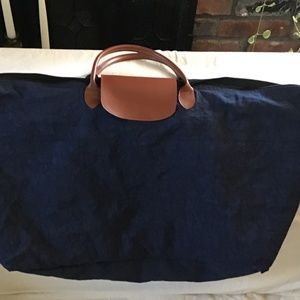 Vintage Foldable original Tote bag flap with snap